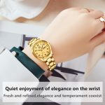 OLEVS Classic Watches for Women Analog Quartz Watch Stainless Steel Rugged Waterproof Watches Roman Numeral Unique Calendar Date Business Wrist Watch - Image 2